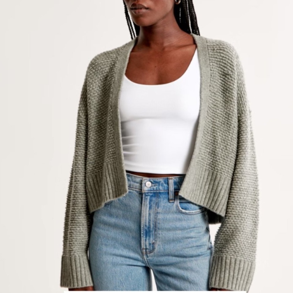 Abercrombie Loop-Stitch non-closure cardigan.
